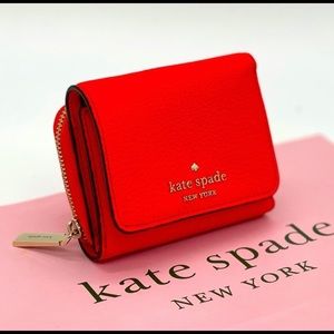 Kate Spade Geranium Small Trifold Wallet